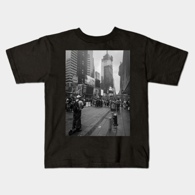 Times Square, Manhattan, New York City Kids T-Shirt by eleonoraingrid